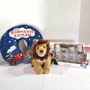 Harry Potter Lot-Gryffindor Plush-Neck Pillow-Pop Up Lollipop Gift Set READ